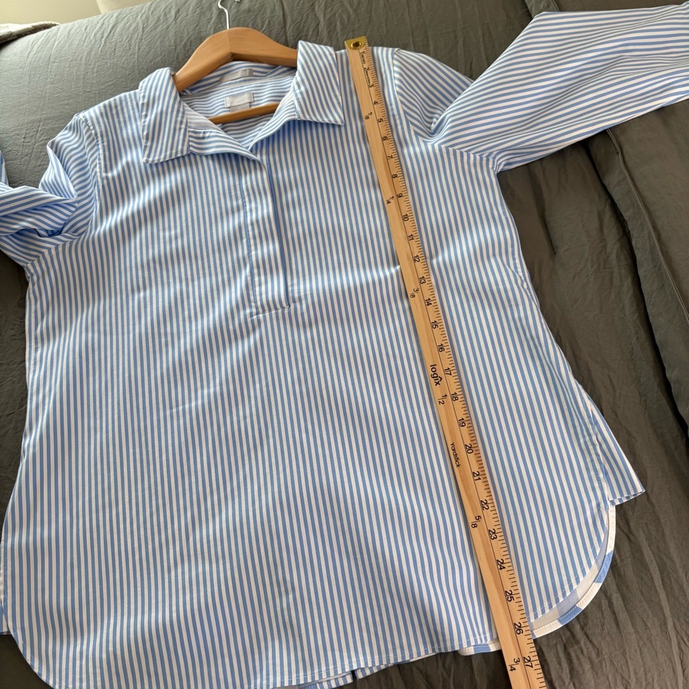 Chico’s No-Iron Chic Stretch Striped Blouse. Size 8/ Chico’s 1. - Picture 10 of 10